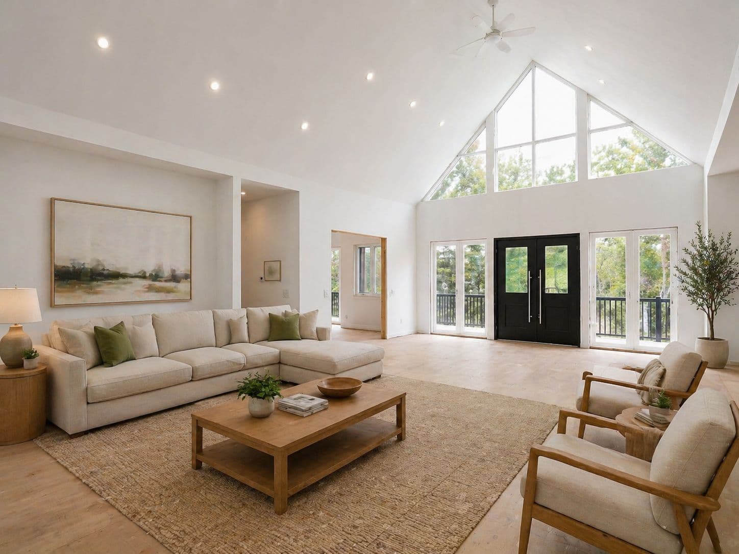 Upper level living room